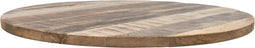Rond tafelblad - ø140x4 cm - Naturel - Massief mangohout