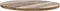 Rond tafelblad - ø140x4 cm - Naturel - Massief mangohout