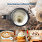 Roestvrij stalen multifunctionele electrische melkopschuimer - Opschuimen en verwarmen - Draaibare basis - Zilver kleurig - Mooi koffieschuim voor cappuccino, latte, macchiato enz.