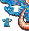 UNIDRAGON Houten Puzzel Voor Volwassenen Dier - Eeuwige Olifant - 102 stukjes - Small 25x19 cm