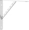 vidaXL - Plankdragers - 4 - st - 40x2,5x25 - cm - roestvrijstaal - zilverkleurig