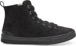 TOMS Lage sneakers - Suède - Glitter - Zwart - Maat 37