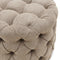 Riviera Maison Opera Footstool Melting Silver - Polyester, Acryl, Rubberhout - Smeltend Zilver - 60.0x60.0x42.0 cm
