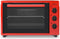 Wiggo WMO-E353 - Vrijstaande Mini Oven - 35 liter - 1800 W - Rood