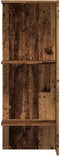 vidaXL - Halmeubel - 97,5x37x99 - cm - bewerkt - hout - oud - houtkleurig