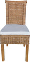 SVJ Eetkamerstoelen - 54x47x97 cm - Rotan - Bruin - Set van 4