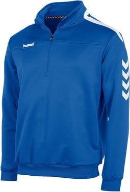 hummel Valencia - Sporttrui Kids - Opstaande kraag en mesh-inzet - Blauw - Maat 152