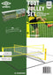 Umbro Voetvolley Net - 400 x 45 CM - 2 tot 4 Spelers - Gekruist Net - Incl. Begrenzingstouw