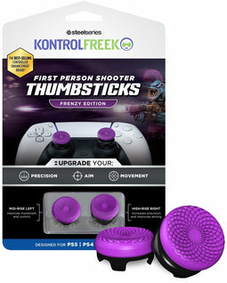 KontrolFreek Frenzy - Game-accessoire - AimBoost Thumb Sticks - Paars Zwart