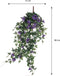 Mica Decorations Petunia - Kunst Hangplant - Donkerpaars - L15 x B20 x H80 cm