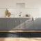vidaXL - Vloerkleed - rechthoekig - 80x300 - cm - bamboe - grijs