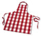 KOOK Schort Ruit - Rood - 70x90 cm