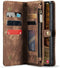 Caseme - Geschikt voor Samsung Galaxy S23 - Vintage 2 in 1 portemonnee hoes - Bruin