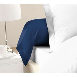 LOVELY HOME Set van 2 kussenslopen - 85 x 185 cm - 100% katoen - Blauw