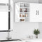 vidaXL - Hangkast - Riga - 40x29,5x60 - cm - bewerkt - hout - wit