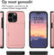 imoshion Hoesje Geschikt voor iPhone 15 Pro Hoesje - Ruimte voor 2 pasjes - imoshion Backcover met pasjeshouder - Rosé Goud