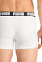 PUMA Basic 2P - Heren Boxershort - Katoen met elastische band - Wit/Zwart (2 stuks)