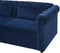 CHESTERFIELD - Chesterfield slaapbank - Marineblauw - Fluweel