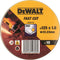 DeWalt DT3507 Doorslijpschijf - 125 x 22,23 x 1,0mm - RVS - inox (10st)