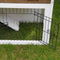 Konijnenhok Kiki - 92 x 45 x 80 cm - Wit/Bruin