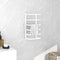 vidaXL - Handdoekenrek - 24x12x96 - cm - staal - wit