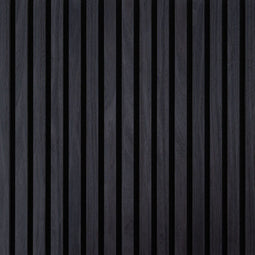 Akoestisch Wandpaneel Zwart - 280 x 60 x 2.2 cm - Lattenwand