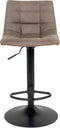 House Nordic Middelfart - Barkruk - Lichtbruin microvezel - Set van 2 (2 stuks)