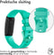 iMoshion Bandje Geschikt voor Fitbit Ace 2 - iMoshion Siliconen band gekleurde gesp - Turquoise