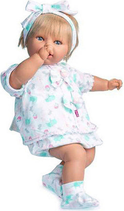 Berjuan Babypop 60 Cm Meisjes Vinyl/textiel Wit