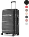 SKYCASES Travel One - 24-inch Medium Reiskoffer - Lichtgewicht Waterdicht Cijferslot - Zwart V2