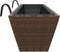 vidaXL - Plantenbakken - 2 - st - met - haken - poly - rattan - bruin