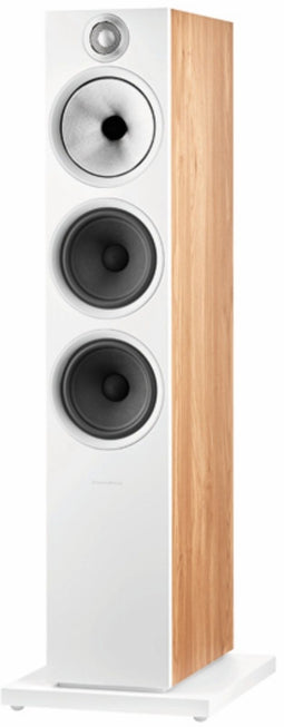 Bowers & Wilkins 603 S2 AE - Vloerstaande Luidspreker - 3-weg - Wit en Eik