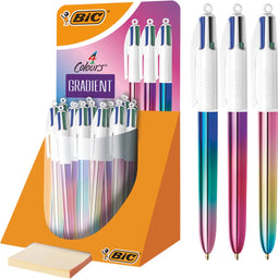 Balpen bic 4kleuren gradient m assorti | 30 stuks