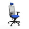 Piqueras y Crespo 2D066N2 - Bureaustoel - Hoofdsteun en verstelbare hoogte - Blauw