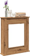 vidaXL - Haardombouw - 75x20x87,5 - cm - bewerkt - hout - artisanaal - eikenkleurig