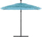 vidaXL - Parasol - met - stalen - paal - 246x246x230 - cm - blauw