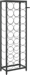 vidaXL - Wijnrek - voor - 27 - flessen - 34x18x100 - cm - smeedijzer - zwart
