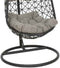 BUITEN living Bologna hangstoel | wicker | zwart