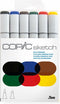 Copic Sketch Bold Primaries markeerstift 6 stuk(s) Beitel/penseelpunt Meerkleurig