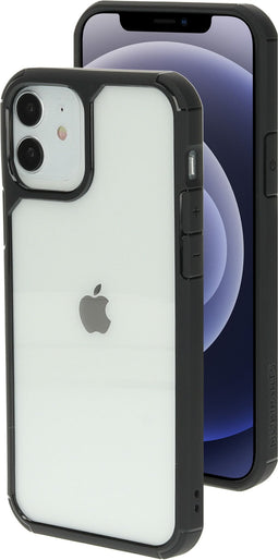 Mobiparts Rugged Clear Case - iPhone 12/12 Pro - Shockproof TPU - Zwart