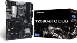 Biostar TZ590-BTC DUO - Mining Moederbord - Intel Z590 LGA 1200 ATX - 4x DDR4 (4712960685550)