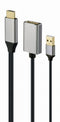 Gembird A-HDMIM-DPF-02 - HDMI naar DisplayPort Adapter - 10 cm - Zwart