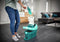 Leifheit Profi vloerwisser XL - 42 cm wisbreedte - 360° draaibare scharnier - Turquoise Grijs Wit
