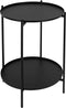 H&S - Collection - Bijzettafel - 50,5 - cm - metaal - zwart