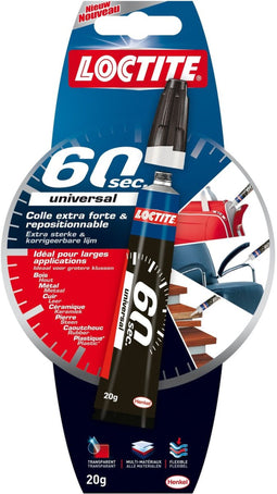 Loctite Universal Glue 60sec 20 g - Alleslijm Multilijm Superlijm Secondelijm Contactlijm