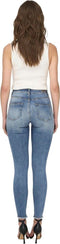 ONLY ONLBLUSH MID SK ANK RAW REA333NOOS - Dames Jeans - Maat L/30 - Denim met stretch