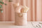 Nobodinoz Bamboo toy bag large White Bubble/Misty pink - Opbergmand - Opberger