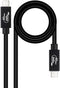 Nanocable 10.01.5002 - USB-C Kabel - 40 Gbps - 1.8 meter - Zwart