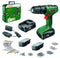 Bosch Home and Garden 06039D810D - Accu-klopboor/schroefmachine 18 V 1.5 Ah Li-ion - 2 accu's en lader