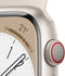 Apple Watch Series 8 - Smartwatch - GPS + Cellular - 41mm - Aluminium - Sportbandje Wit